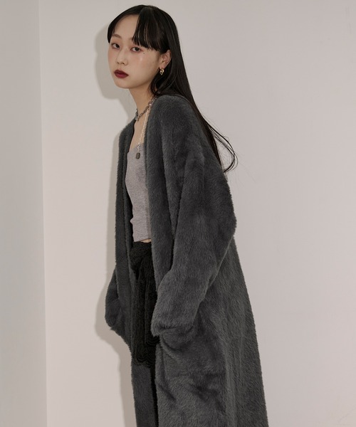 shaggy gown シャギーロングカーディガン（カーディガン/ボレロ