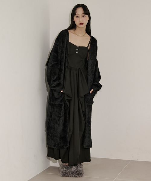 shaggy gown シャギーロングカーディガン（カーディガン/ボレロ