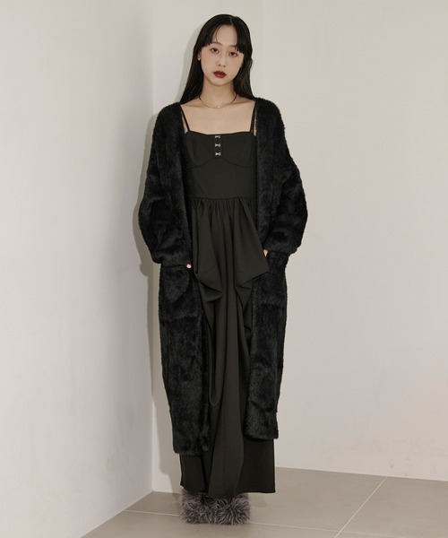 shaggy gown シャギーロングカーディガン（カーディガン/ボレロ