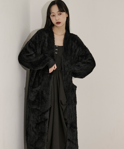 shaggy gown シャギーロングカーディガン（カーディガン/ボレロ
