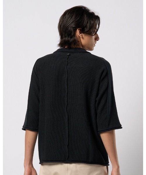 wjk(ダヴルジェイケイ)の「comfy skipper polo H/S(ポロシャツ・メンズ・ブラック/チャコールグレー/ベージュ・SMALL/MEDIUM/LARGE/X-LARGE)」の9枚目の写真