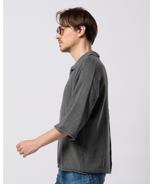 wjk(ダヴルジェイケイ)の「comfy skipper polo H/S(ポロシャツ・メンズ・ブラック/チャコールグレー/ベージュ・SMALL/MEDIUM/LARGE/X-LARGE)」の11枚目の写真