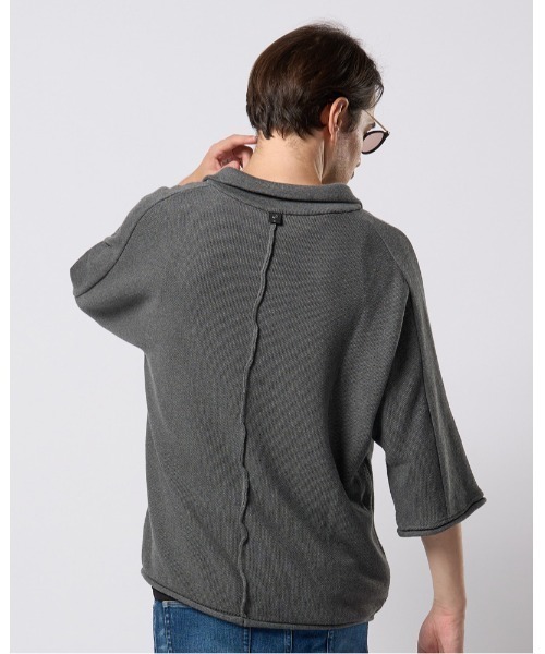 wjk(ダヴルジェイケイ)の「comfy skipper polo H/S(ポロシャツ・メンズ・ブラック/チャコールグレー/ベージュ・SMALL/MEDIUM/LARGE/X-LARGE)」の12枚目の写真