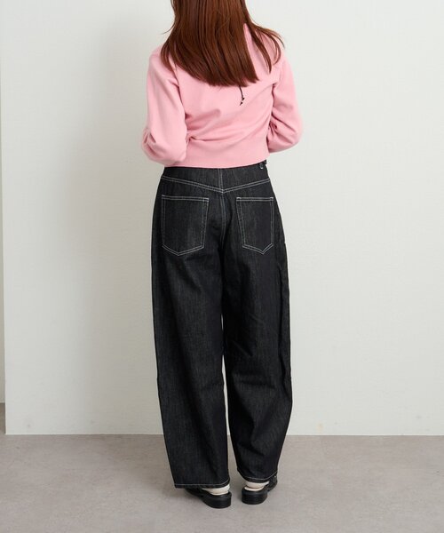w closet(ダブルクローゼット)の「レイヤード刺繍カーディガン(カーディガン/ボレロ・レディース・ネイビー/レッド/ブラウン/ピンク/グレー/グリーン/レッド系その他・FREE)」の13枚目の写真