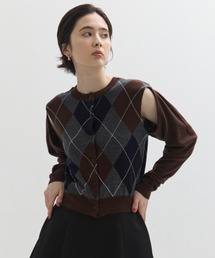 【新品未使用】CLANE カーディガン BLACK CLANE/クラネ】MIX LOOP MOHAIR KNIT CARDIGAN/ミックスループ
