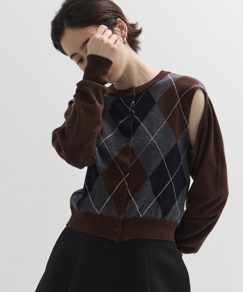 CLANE/クラネ】ARRANGE KNIT TOPS/アレンジニットトップス/2WAY/秋服