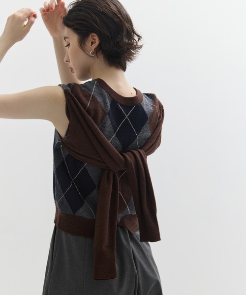 CLANE/クラネ】ARRANGE KNIT TOPS/アレンジニットトップス/2WAY/秋服