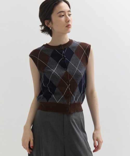 CLANE ARRANGE KNIT TOPS チャコールグレー size2 ARRANGE KNIT TOPS｜TOPS(トップス)｜CLANE OFFICIAL ONLINE STORE