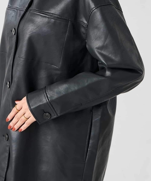 a.v.v(アーヴェヴェ)の「カバーオールジャケット(カバーオール・レディース・ブラック/ブラウン・39)」の18枚目の写真