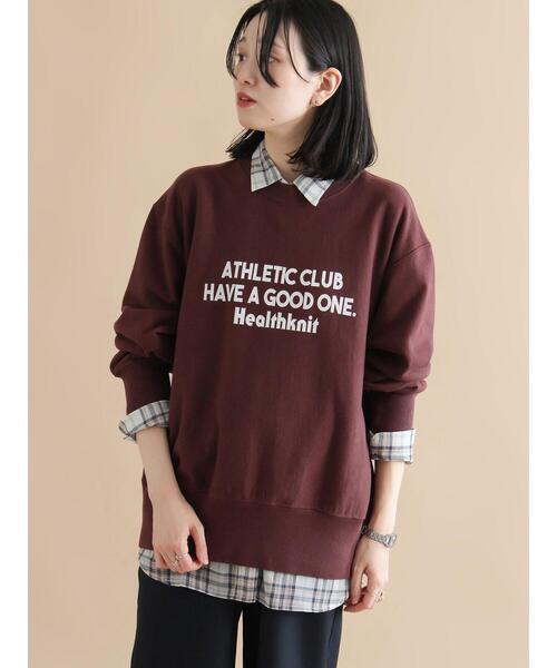 sm2rhythm（サマンサモスモスリズム）の「【Healthknit】ロゴクルーネックプルオーバー（Tシャツ/カットソー・レディース・ボルドー/ブラック/トップグレー・F）」の17枚目の写真
