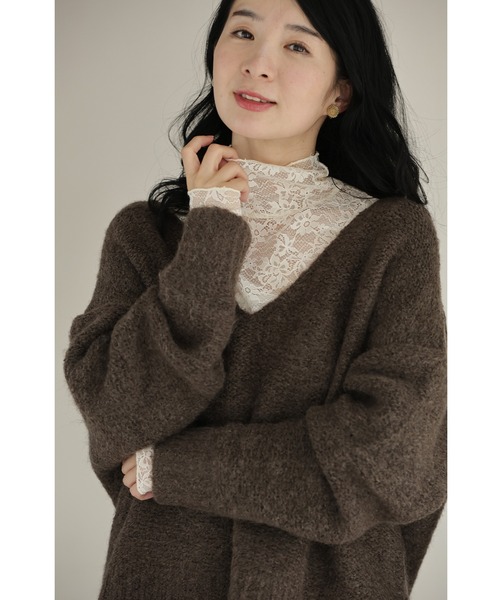 cawaii(カワイイ)の「コーデに溶け込む CAWAIIオリジナル 伸びやかレースインナー(Tシャツ/カットソー・レディース・ブラック/アイボリー・S~M/3L~4L/L~LL)」の14枚目の写真