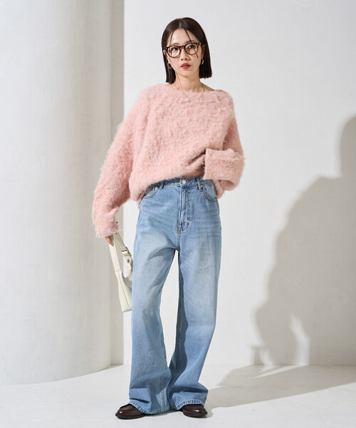 美品★MAX &amp; Co.ピンクIGLESIASラグランニットプルオーバーＳ～Ｍ Max & Co. - 美品☆MAX & Co.ピンクIGLESIASラグランニットプル