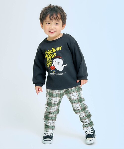 apres les cours(アプレレクール)の「【ジュニア対応】5柄モチーフスウェットライク長袖Tシャツ(Tシャツ/カットソー・キッズ・ラベンダー/チャコール/アイボリー/ピンク・140/130/120/110/100/90/80)」の5枚目の写真