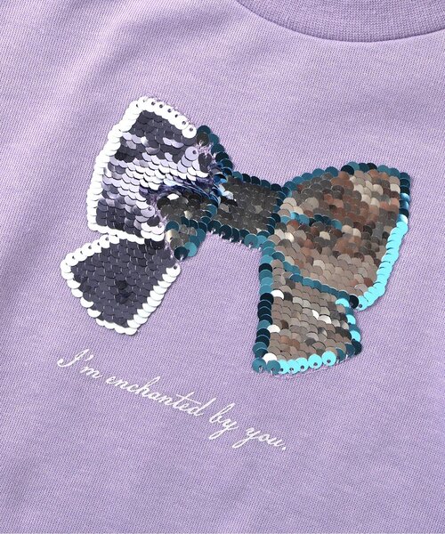 apres les cours(アプレレクール)の「【ジュニア対応】5柄モチーフスウェットライク長袖Tシャツ(Tシャツ/カットソー・キッズ・ラベンダー/チャコール/アイボリー/ピンク・140/130/120/110/100/90/80)」の20枚目の写真