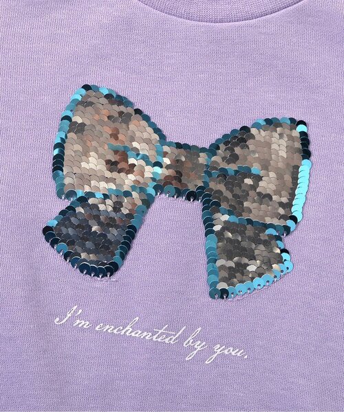 apres les cours(アプレレクール)の「【ジュニア対応】5柄モチーフスウェットライク長袖Tシャツ(Tシャツ/カットソー・キッズ・ラベンダー/チャコール/アイボリー/ピンク・140/130/120/110/100/90/80)」の21枚目の写真