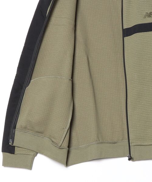 NEW BALANCE(ニューバランス)の「【別注】ニューバランス New Balance THE CITY キルティングニットジャケット 限定コラボ(ブルゾン・メンズ・オリーブ/ブラック/ダークグレー・S/M/L/LL/3L)」の5枚目の写真