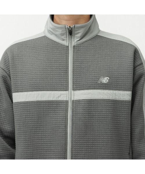 NEW BALANCE(ニューバランス)の「【別注】ニューバランス New Balance THE CITY キルティングニットジャケット 限定コラボ(ブルゾン・メンズ・オリーブ/ブラック/ダークグレー・S/M/L/LL/3L)」の10枚目の写真