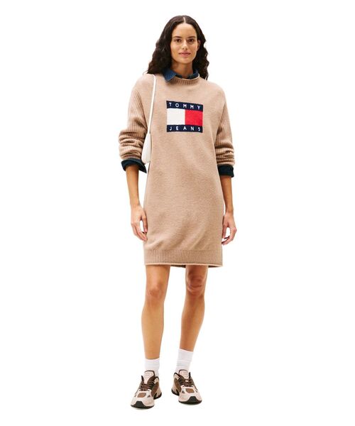 トミー ジーンズ（ JEANS）/フラッグセーターワンピース セール】フラッグセーターワンピース（ワンピース）｜TOMMY JEANS