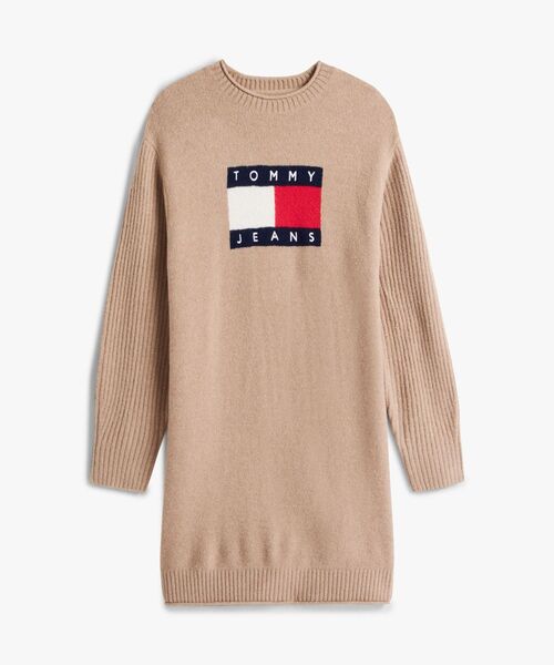 tommy jeans(トミー ジーンズ)の「フラッグセーターワンピース(ワンピース・レディース・ブラック/オートミール・MEDIUM/SMALL/X-SMALL)」の7枚目の写真