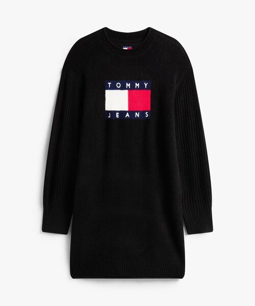 tommy jeans(トミー ジーンズ)の「フラッグセーターワンピース(ワンピース・レディース・ブラック/オートミール・MEDIUM/SMALL/X-SMALL)」の9枚目の写真