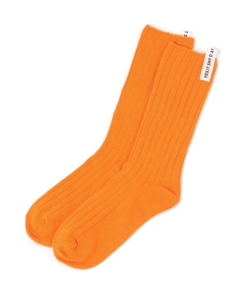 studio CLIP（スタディオクリップ）の「バックタグソックス（ソックス/靴下・レディース・イエロー/オレンジ/グリーン・FREE）」の3枚目の写真