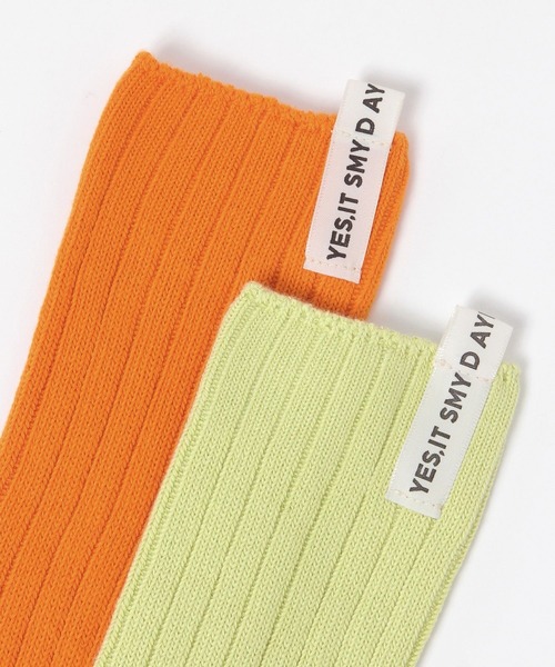 studio CLIP（スタディオクリップ）の「バックタグソックス（ソックス/靴下・レディース・イエロー/オレンジ/グリーン・FREE）」の7枚目の写真