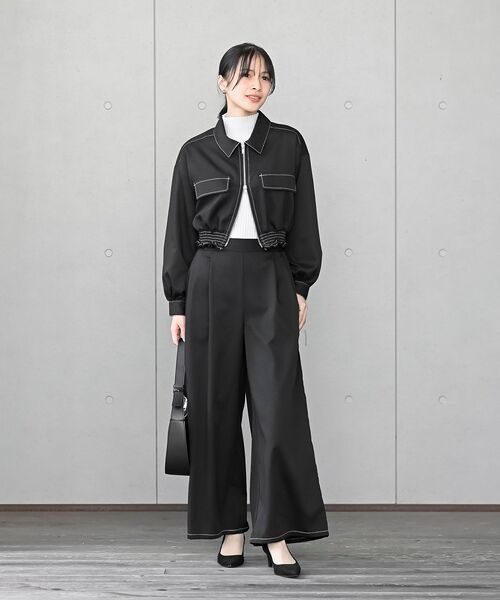 rps(アールピーエス)の「ボリューム袖ボトルネックラメリブニットプルオーバー(ニット/セーター・レディース・チャコールグレー/杢グレー/アイボリー/ブラック・フリー)」の7枚目の写真