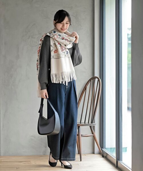 rps(アールピーエス)の「ボリューム袖ボトルネックラメリブニットプルオーバー(ニット/セーター・レディース・チャコールグレー/杢グレー/アイボリー/ブラック・フリー)」の18枚目の写真