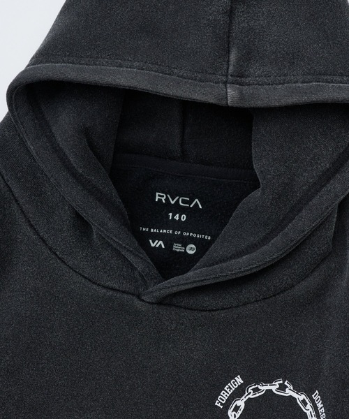 RVCA キッズ METAL URGY HD パーカー 【2025年秋冬モデル】 @autumn/ルーカキッズプルオーバーパーカー・フーディー