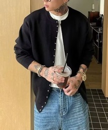 CREARE -LINO- | シルバーボタンカーディガン(カーディガン/ボレロ)