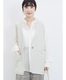 Samansa Mos2 blue | ◎ノーカラージレ(ベスト)