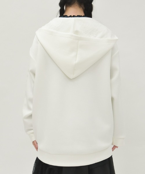 axes femme（アクシーズファム）の「Ｗジップロングパーカー（パーカー・レディース・ブラック/キナリ/モカ・FREE）」の6枚目の写真