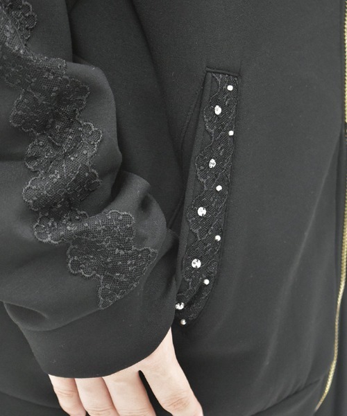 axes femme（アクシーズファム）の「Ｗジップロングパーカー（パーカー・レディース・ブラック/キナリ/モカ・FREE）」の7枚目の写真