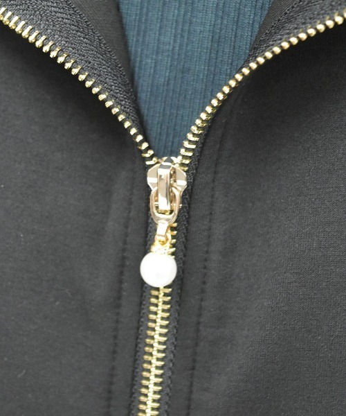 axes femme（アクシーズファム）の「Ｗジップロングパーカー（パーカー・レディース・ブラック/キナリ/モカ・FREE）」の9枚目の写真