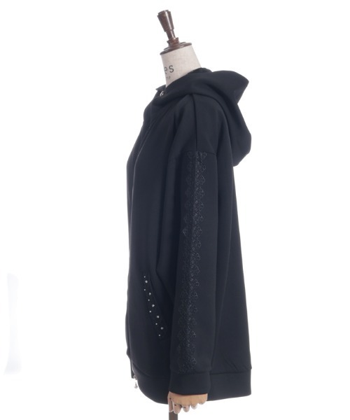 axes femme（アクシーズファム）の「Ｗジップロングパーカー（パーカー・レディース・ブラック/キナリ/モカ・FREE）」の12枚目の写真