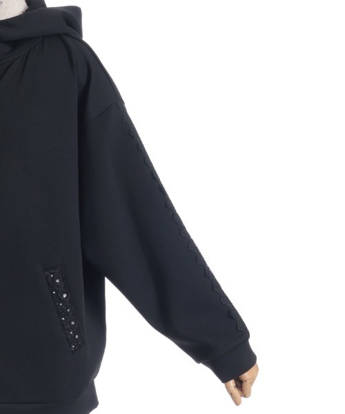 axes femme（アクシーズファム）の「Ｗジップロングパーカー（パーカー・レディース・ブラック/キナリ/モカ・FREE）」の17枚目の写真