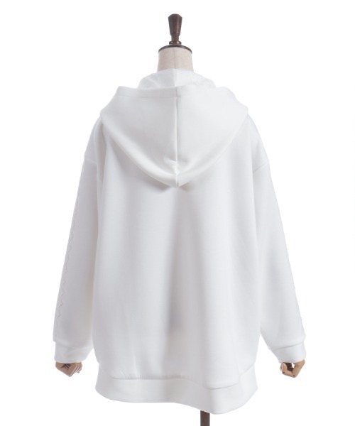 axes femme（アクシーズファム）の「Ｗジップロングパーカー（パーカー・レディース・ブラック/キナリ/モカ・FREE）」の20枚目の写真