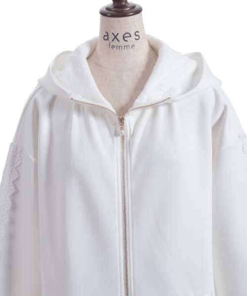 axes femme（アクシーズファム）の「Ｗジップロングパーカー（パーカー・レディース・ブラック/キナリ/モカ・FREE）」の21枚目の写真