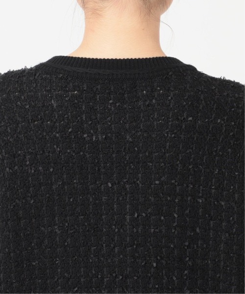 JOURNAL STANDARD relume(ジャーナルスタンダード レリューム)の「《WEB限定追加》TWEEDYニットジャケット(カーディガン/ボレロ・レディース・ブラック・FREE)」の9枚目の写真