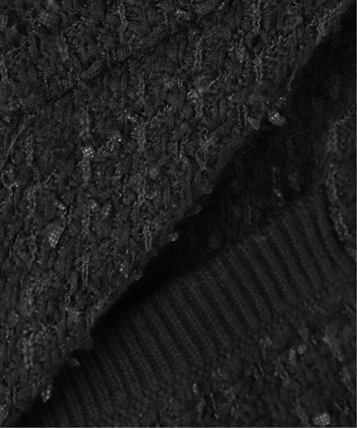 JOURNAL STANDARD relume(ジャーナルスタンダード レリューム)の「《WEB限定追加》TWEEDYニットジャケット(カーディガン/ボレロ・レディース・ブラック・FREE)」の6枚目の写真