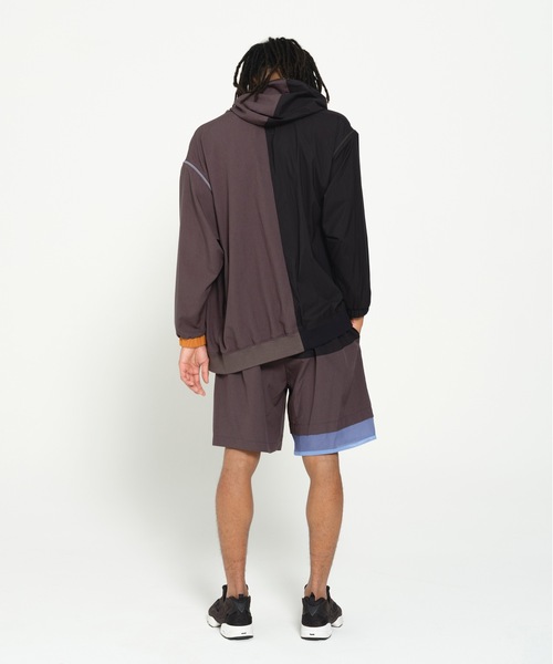 STOF(ストフ)の「MELTING COLOR 3WAY HOODIE JACKET(ブルゾン・メンズ・ブラック/グレー・S/M)」の10枚目の写真