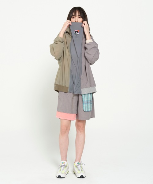 STOF(ストフ)の「MELTING COLOR 3WAY HOODIE JACKET(ブルゾン・メンズ・ブラック/グレー・S/M)」の13枚目の写真