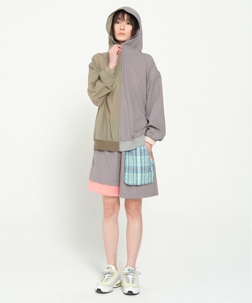 STOF(ストフ)の「MELTING COLOR 3WAY HOODIE JACKET(ブルゾン・メンズ・ブラック/グレー・S/M)」の17枚目の写真
