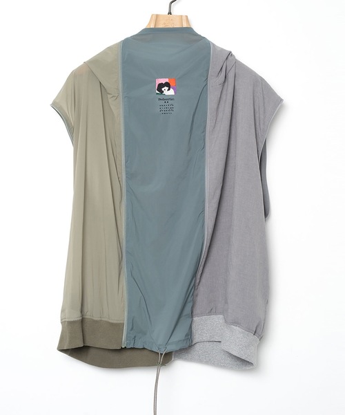 STOF(ストフ)の「MELTING COLOR 3WAY HOODIE JACKET(ブルゾン・メンズ・ブラック/グレー・S/M)」の20枚目の写真