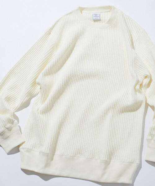 FREAK'S STORE(フリークスストア)の「限定展開 JEMORGAN LONG JOHNS/ジェーイーモーガン ロングジョンズ ビックワッフル クルーネック サーマル(Tシャツ/カットソー・メンズ・ブラック/チャコールグレー/ホワイト・X-LARGE/LARGE/SMALL/MEDIUM)」の22枚目の写真