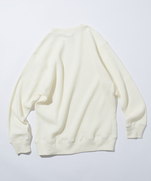 FREAK'S STORE(フリークスストア)の「限定展開 JEMORGAN LONG JOHNS/ジェーイーモーガン ロングジョンズ ビックワッフル クルーネック サーマル(Tシャツ/カットソー・メンズ・ブラック/チャコールグレー/ホワイト・X-LARGE/LARGE/SMALL/MEDIUM)」の16枚目の写真