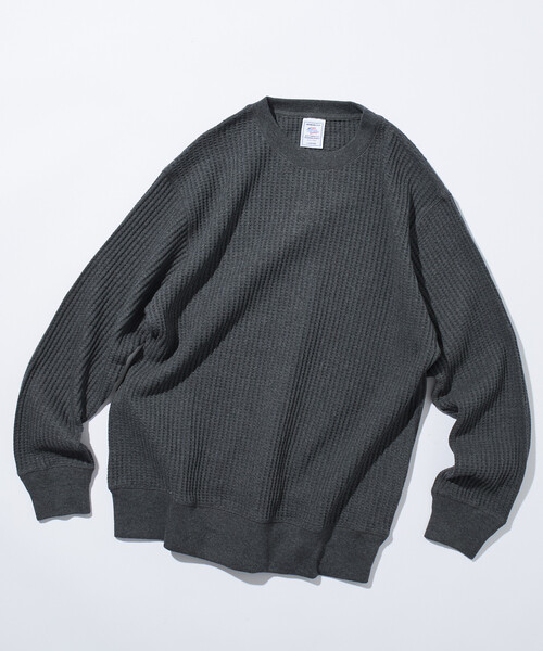 FREAK'S STORE(フリークスストア)の「限定展開 JEMORGAN LONG JOHNS/ジェーイーモーガン ロングジョンズ ビックワッフル クルーネック サーマル(Tシャツ/カットソー・メンズ・ブラック/チャコールグレー/ホワイト・X-LARGE/LARGE/SMALL/MEDIUM)」の15枚目の写真