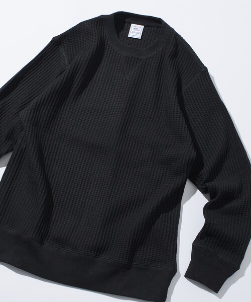 FREAK'S STORE(フリークスストア)の「限定展開 JEMORGAN LONG JOHNS/ジェーイーモーガン ロングジョンズ ビックワッフル クルーネック サーマル(Tシャツ/カットソー・メンズ・ブラック/チャコールグレー/ホワイト・X-LARGE/LARGE/SMALL/MEDIUM)」の11枚目の写真