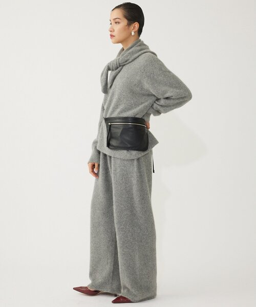 THE PAUSE（ザ ポーズ）の「【THE PAUSE】ファーニットスカーフSET プルオーバー（ニット/セーター・レディース・グレー/ライトベージュ・FREE）」の8枚目の写真