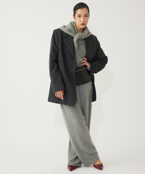 THE PAUSE（ザ ポーズ）の「【THE PAUSE】ファーニットスカーフSET プルオーバー（ニット/セーター・レディース・グレー/ライトベージュ・FREE）」の11枚目の写真